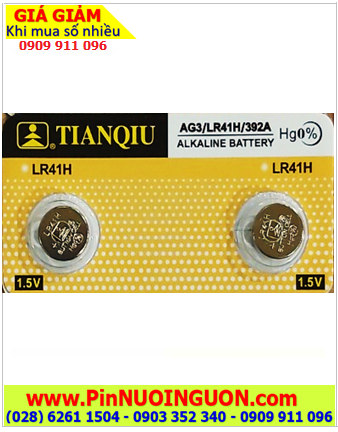Pin AG3 LR41 392 - Pin cúc áo 1.5v Alkaline Tianqiu AG3 LR41 392